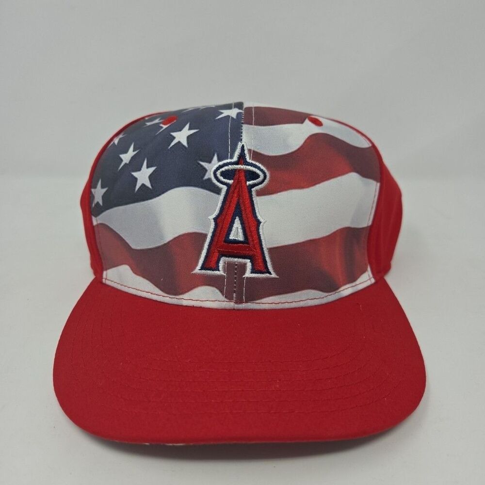 Los Angeles Angels Anaheim USA American Flag Stadium Giveaway Strapback Cap Hat